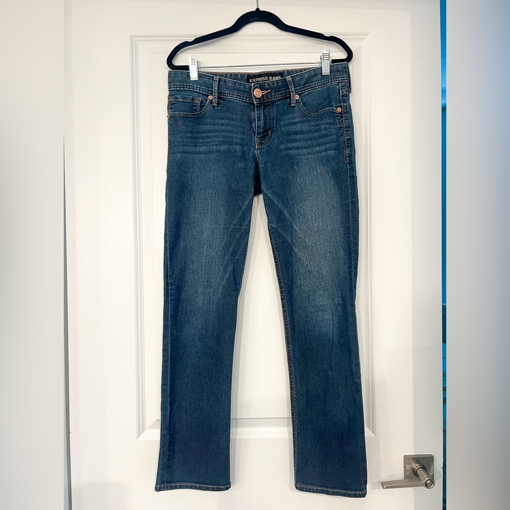 Express Stella Cropped Low Rise Skinny Jeans | Size 4 R medium wa…